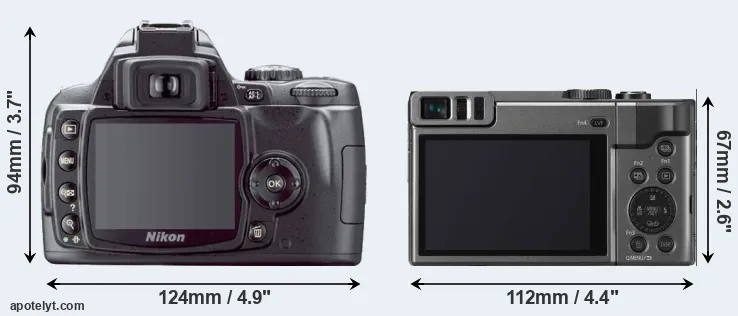 Comparison D40X or TZ90 rear