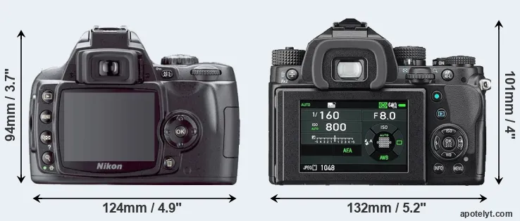 Comparison D40X or KP rear