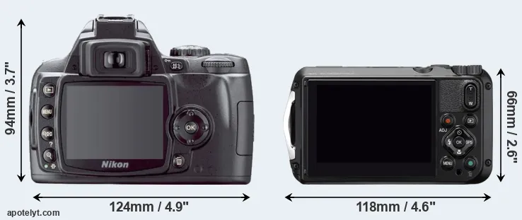 Comparison D40X or WG-6 rear
