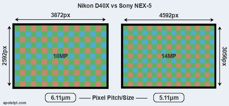 D40X versus NEX-5 MP