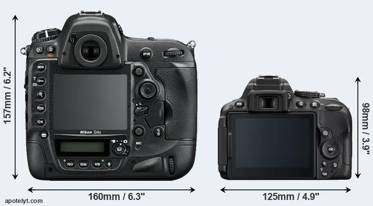 Comparison D4S or D5300 rear
