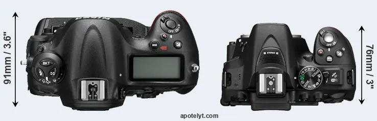 Compare D4S versus D5300 top