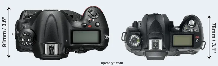 Compare D4S versus D70 top