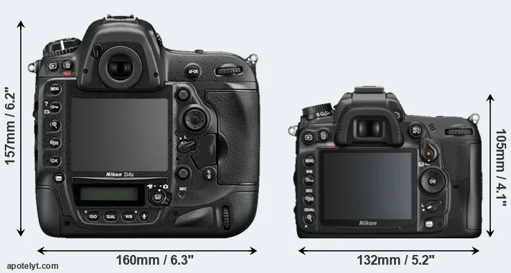 Comparison D4S or D7000 rear