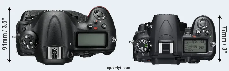 Compare D4S versus D7000 top