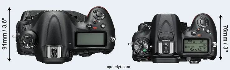 Compare D4S versus D7200 top