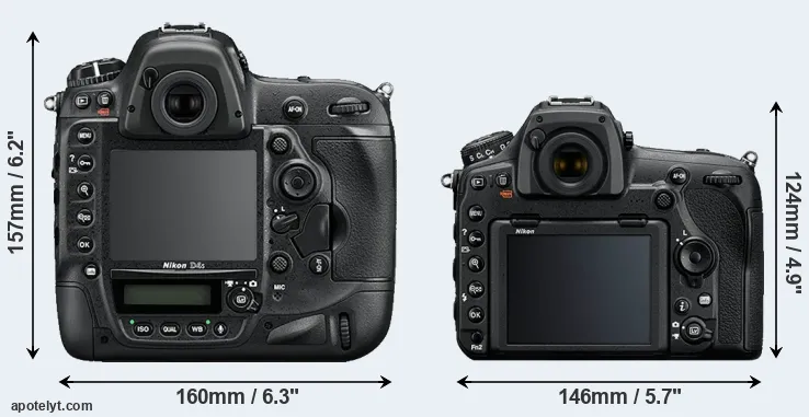 Comparison D4S or D850 rear