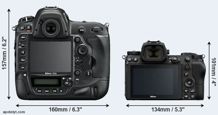 Comparison D4S or Z7 rear