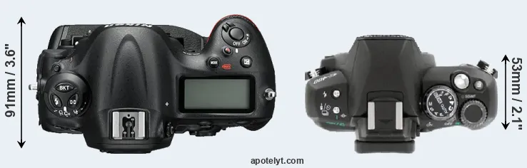 Compare D4S versus E-400 top