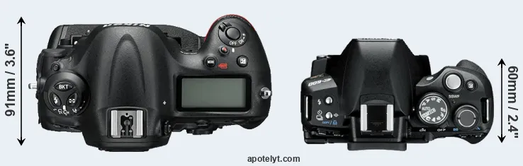 Compare D4S versus E-600 top