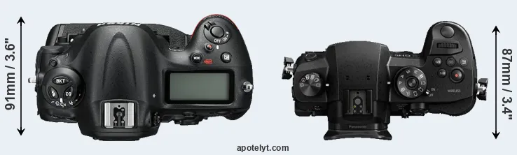 Compare D4S versus GH5 top