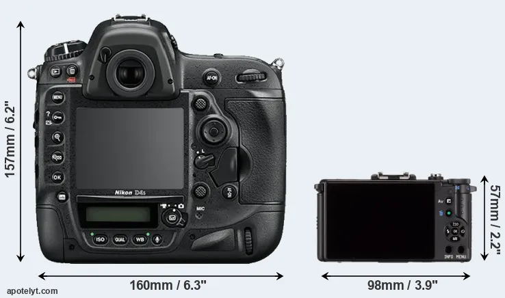 Comparison D4S or Pentax Q rear