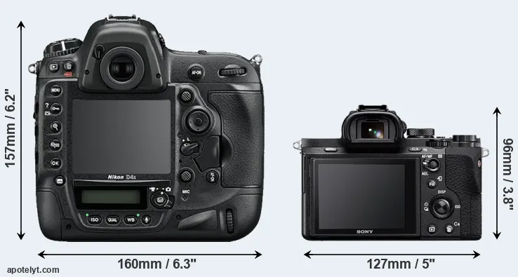 Comparison D4S or A7 II rear