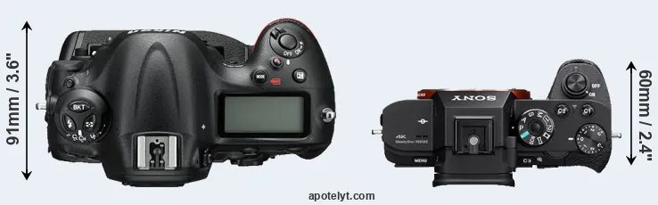 Compare D4S versus A7S II top
