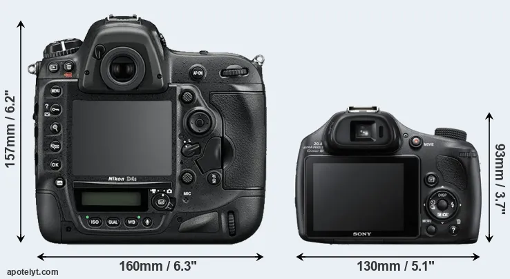 Comparison D4S or HX400V rear