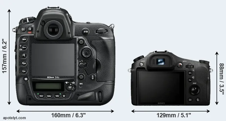 Comparison D4S or RX10 rear