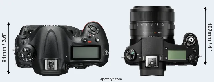 Compare D4S versus RX10 top
