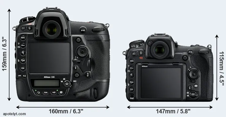 Comparison D5 or D500 rear