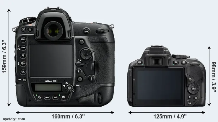 Comparison D5 or D5300 rear