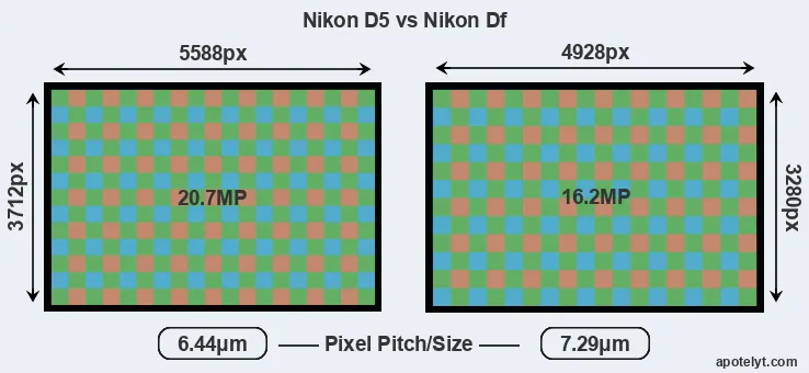 D5 versus Df MP