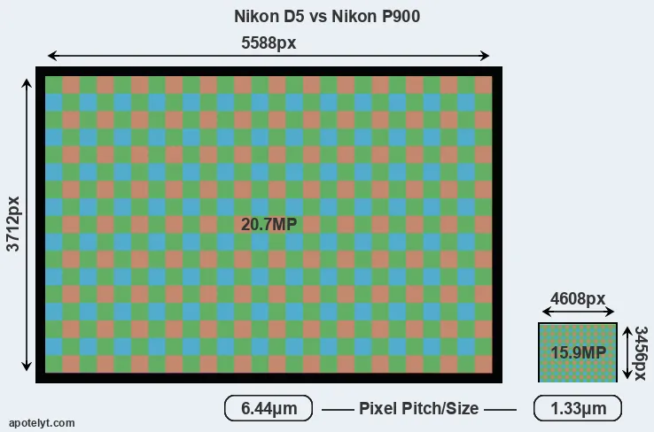 D5 versus P900 MP