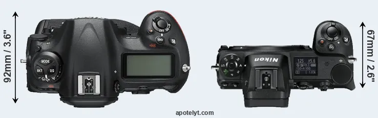 Compare D5 versus Z6 top