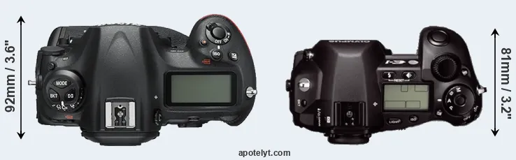 Compare D5 versus E-1 top
