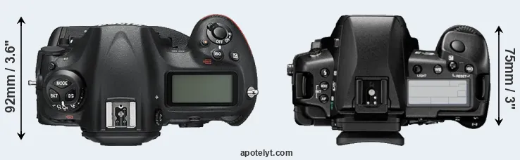 Compare D5 versus E-3 top