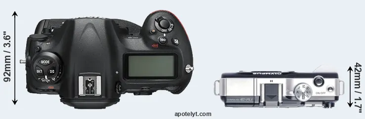 Compare D5 versus E-PL1 top