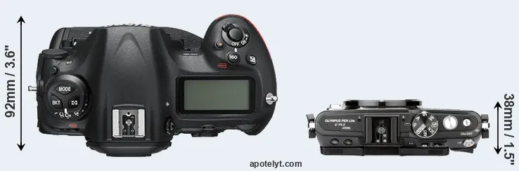 Compare D5 versus E-PL5 top