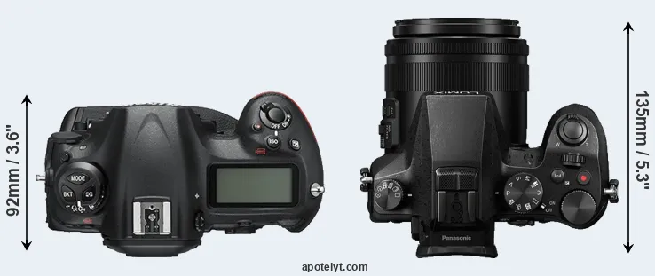 Compare D5 versus FZ2000 top