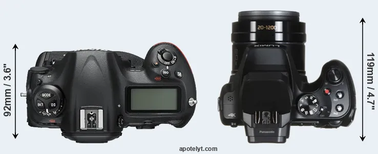 Compare D5 versus FZ80 top