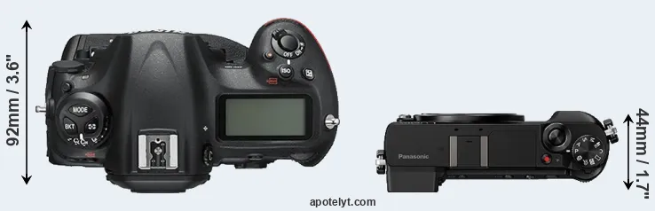 Compare D5 versus GX85 top