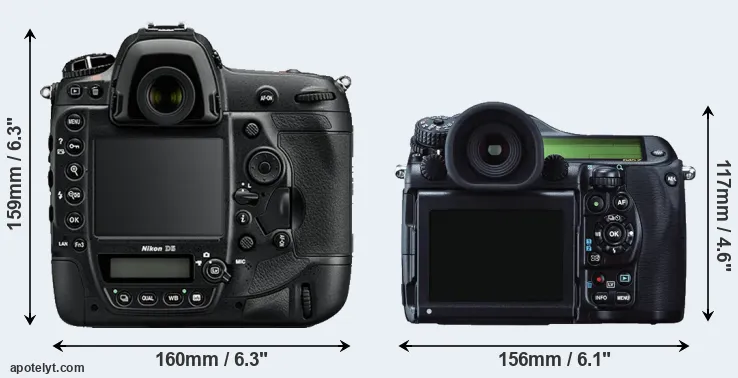 Comparison D5 or 645Z rear