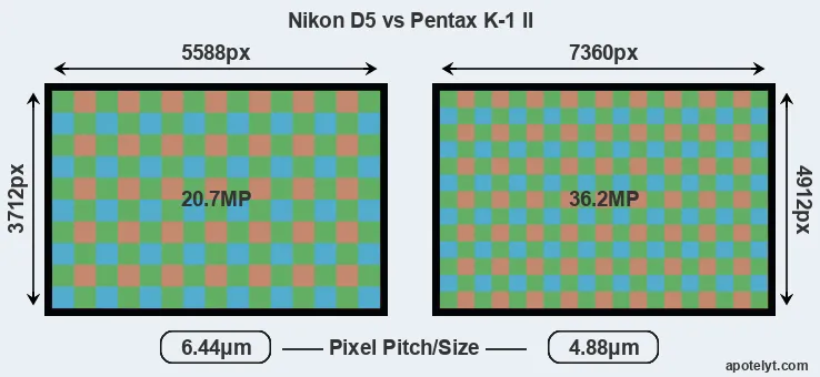 D5 versus K-1 II MP