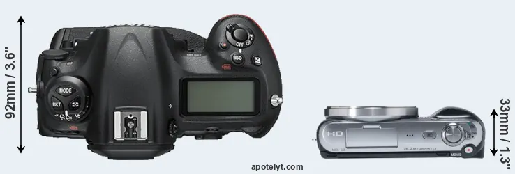 Compare D5 versus NEX-C3 top