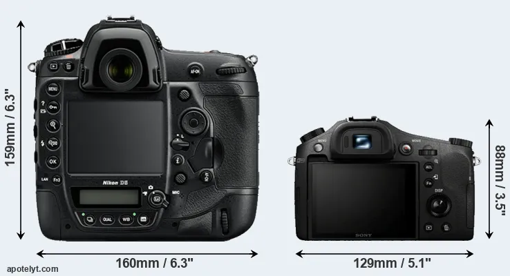 Comparison D5 or RX10 rear