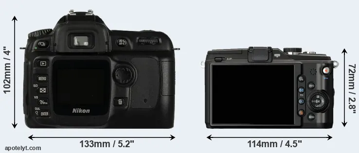 Comparison D50 or E-PL2 rear