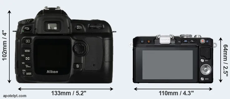 Comparison D50 or E-PL3 rear