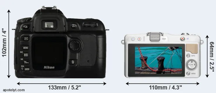Comparison D50 or E-PM2 rear