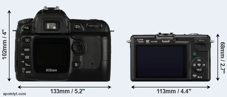 Comparison D50 or GF2 rear