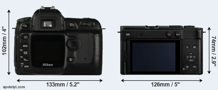 Comparison D50 or S9 rear