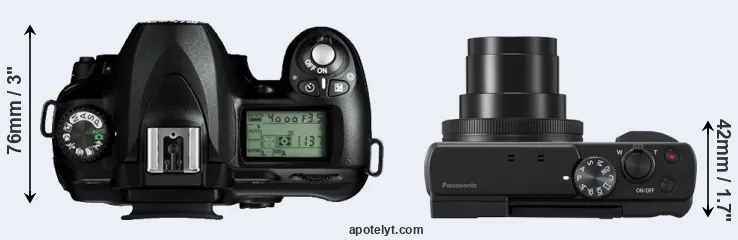 Compare D50 versus ZS80 top