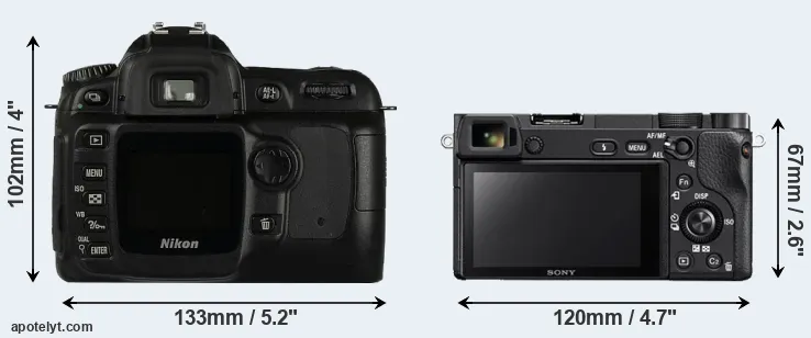 Comparison D50 or A6300 rear