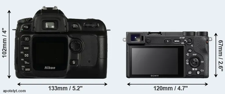 Comparison D50 or A6500 rear