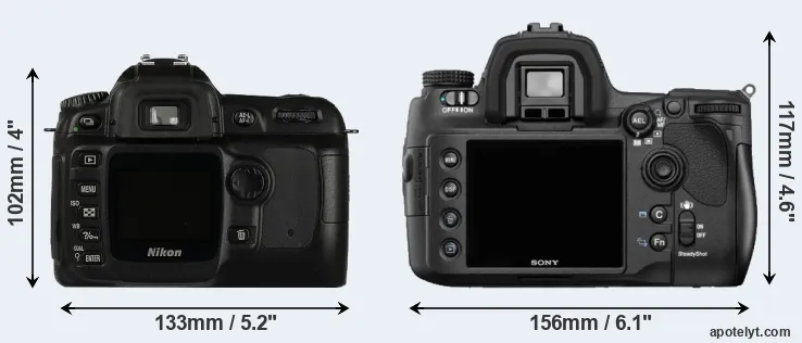 Comparison D50 or A850 rear