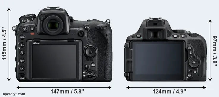 Comparison D500 or D5500 rear