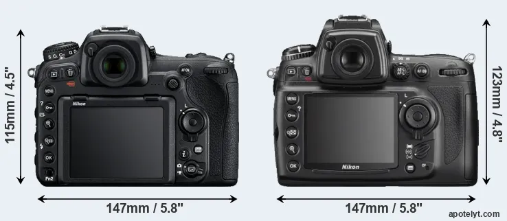 Comparison D500 or D700 rear