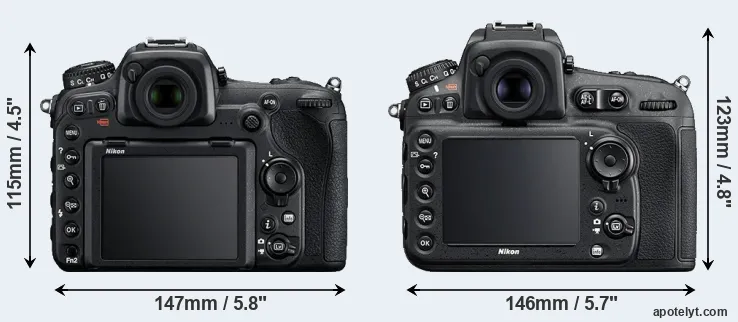 Comparison D500 or D810 rear
