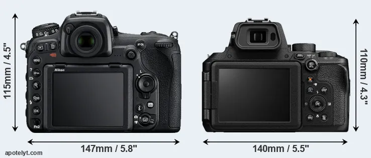 Comparison D500 or P950 rear